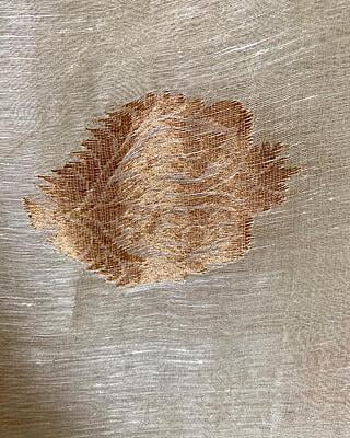 CREAM COLOUR SILK LINEN BANARSI