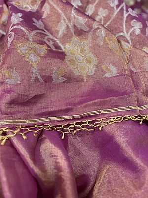 PINK MULTISSUE JAMDANI SAREE PINK MULTISSUE JAMDANI SAREE