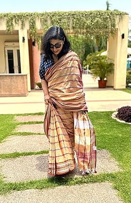 PURE HANDLOOM KHADI COTTON BEGUMPURI SAREE