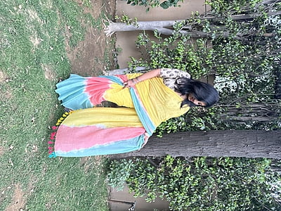 Yellow Tie Dye Mulmul Cotton Saree