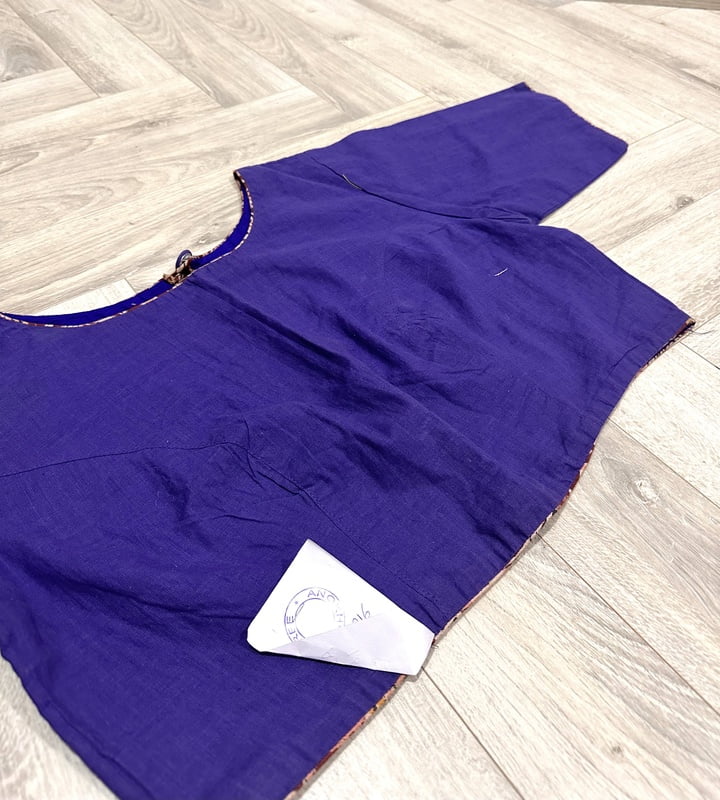 Pure Handloom Cotton Non Padded Blouse Pure Handloom Cotton Non Padded Blouse