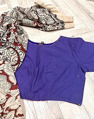 Pure Handloom Cotton Non Padded Blouse Pure Handloom Cotton Non Padded Blouse