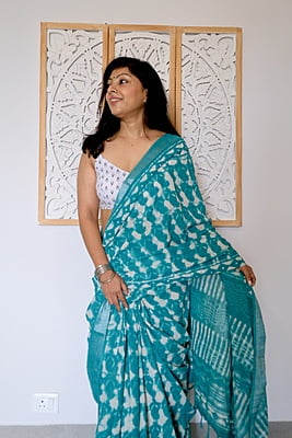 Handblock Print Khadi Linen