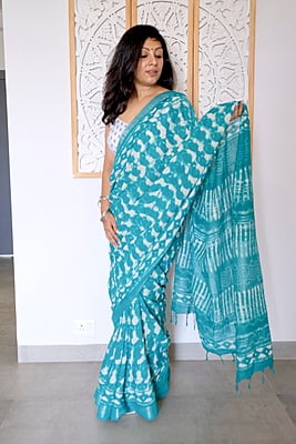 Handblock Print Khadi Linen