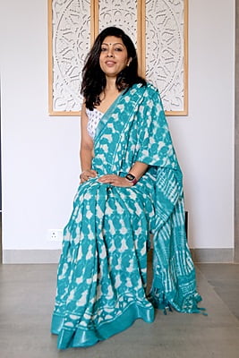 Handblock Print Khadi Linen
