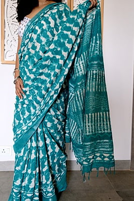 Handblock Print Khadi Linen