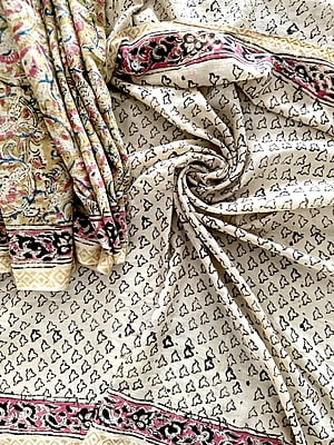 COTTON KALAMKARI SAREE- YELLOW COTTON KALAMKARI SAREE- YELLOW