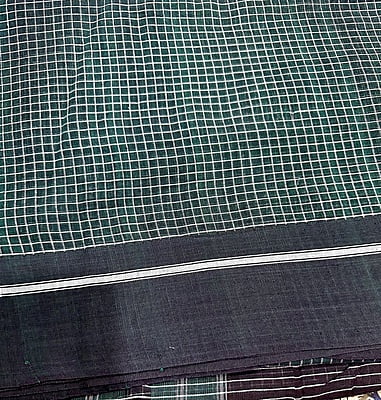 PURE HANDLOOM COTTON SAREE - GREEN