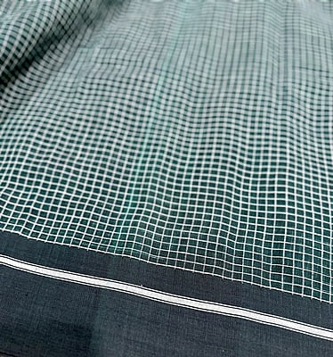 PURE HANDLOOM COTTON SAREE - GREEN