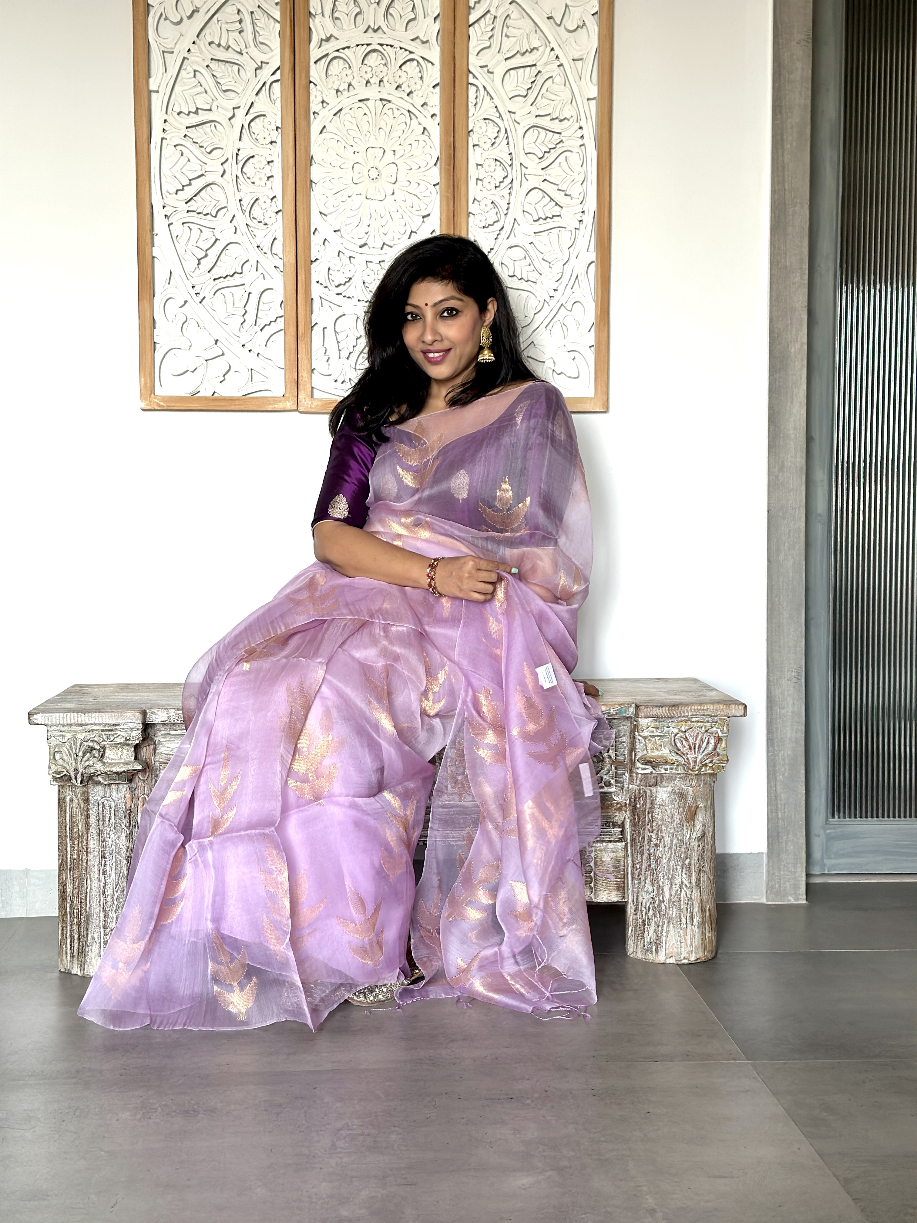 Muslin Jamdani - Lavendar
