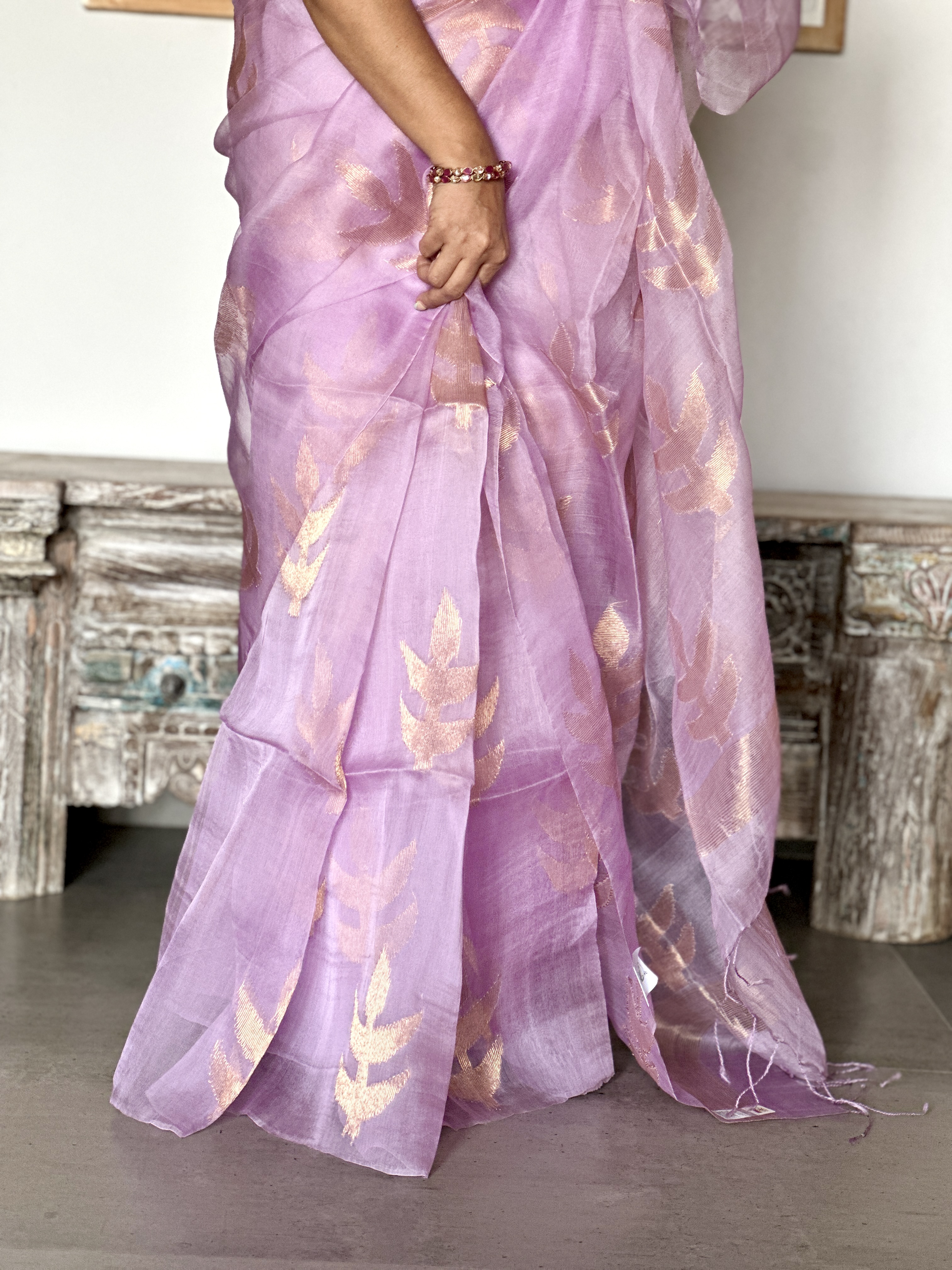 Muslin Jamdani - Lavendar